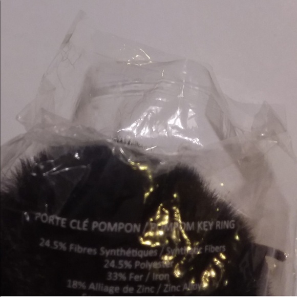 COPY - JIMMY CHOO POMPOM KEY RING BAG CHARM - Picture 5 of 5